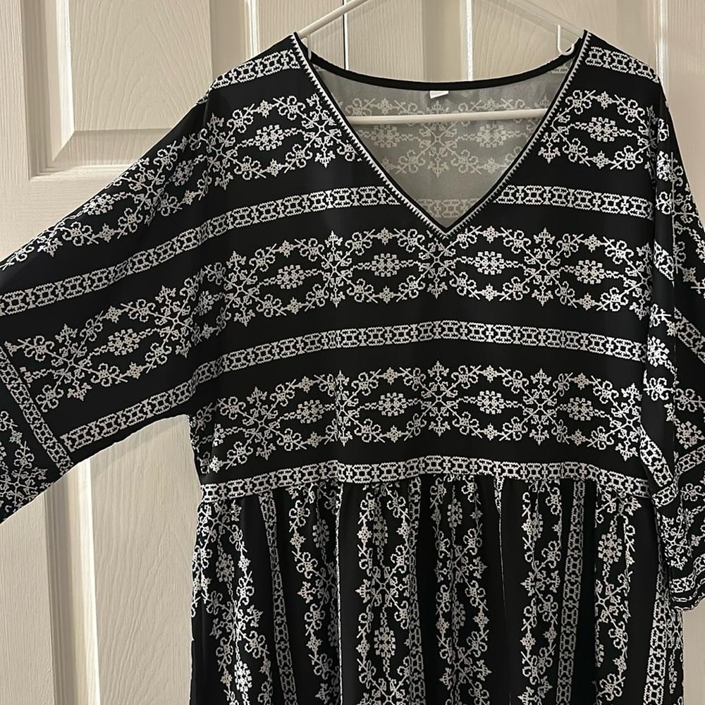Black and white dress